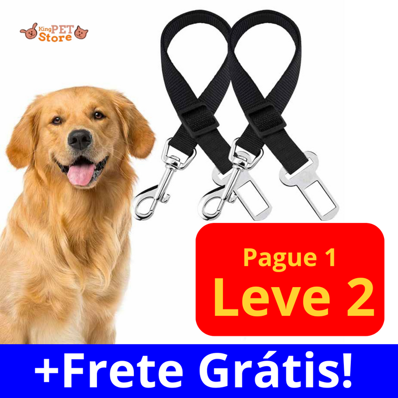 Cinto de Segurança para Cachorro - Pague 1 Leve 2 - Só hoje!